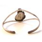 Vintage Native American Sterling Mother Pearl Cuff Bracelet