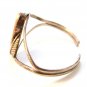 Vintage Native American Sterling Mother Pearl Cuff Bracelet