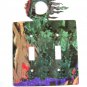 Man In Moon Windy Double Light Switch Cover Plate by Steel Images USA 6215s