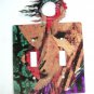 Man In Moon Windy Double Light Switch Cover Plate by Steel Images USA 6215s