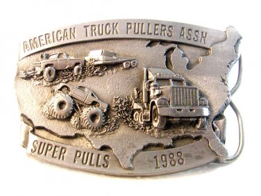 Vintage 1988 American Truck Pullers Association Belt Buckle