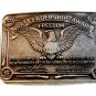 Vintage NRA Leadership Award Freedom Belt Buckle