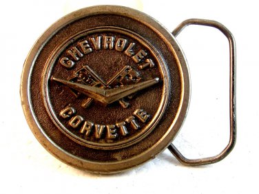 1992 Chevrolet Corvette Silver Tone Belt Buckle