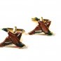 Vintage Goldtone Mallard Duck Cufflinks by Swank 71415