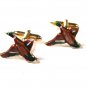 Vintage Goldtone Mallard Duck Cufflinks by Swank 71415