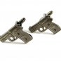 Silvertone Pistol / Gun Cufflinks 11062013ef