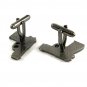 Silvertone Pistol / Gun Cufflinks 11062013ef