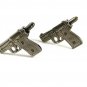 Silvertone Pistol / Gun Cufflinks 11062013ef