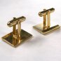 Vintage Goldtone Initial / Letter G. Cufflinks by Speidel 72215