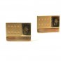 Vintage Goldtone Initial / Letter G. Cufflinks by Speidel 72215