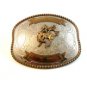 Large Vintage German Silver Western Cowboy Broncho Busting Belt Buckle