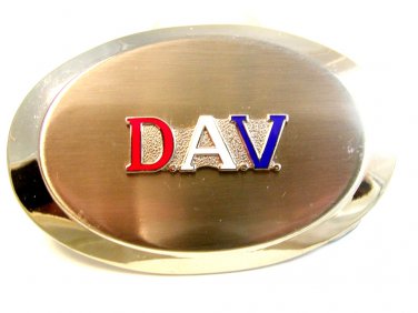 1960's - 1970's Disabled American Veteran DAV Enameled Belt Buckle