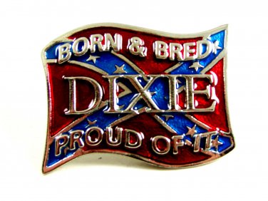Born & Bred DIXIE Proud Of It Belt Buckle 2192014