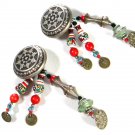 Vintage Tribal Dangley Earrings Unbranded 7715
