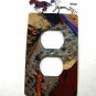 2 Wild Horses Running Free Double Outlet Cover by LaZart 030315Z