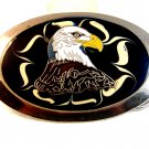 Vintage Enameled American Eagle Belt Buckle