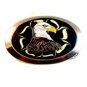 Vintage Enameled American Eagle Belt Buckle