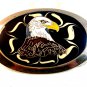 Vintage Enameled American Eagle Belt Buckle