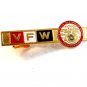 Vintage V.F.W. Gold Tone 75th Anniversary Tie Clasp
