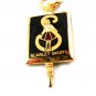 Early 1960's Scarlet Skirts Enameled Charm / Pendant / Key 52714