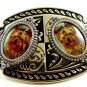Made in USA Silvertone 2 Picture Belt Buckle 10272013