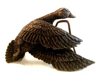 1979 Indiana Metal Craft Duck in Flight Belt Buckle