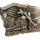 New Harley Davidson Motorcycle Freedom To Ride Belt Buckle 82014