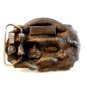 Vintage Volunteer Fire Fighter Enameled Belt Buckle