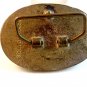 Vintage Solid Brass Police Department Belt Buckle