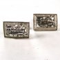 Vintage Silvertone Train Locomotive Engine Cufflinks by Shields 72215