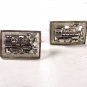 Vintage Silvertone Train Locomotive Engine Cufflinks by Shields 72215