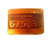 Vintage Western Auto Maintenance Free 675 Belt Buckle