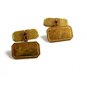 1930s - 1950's Classy Goldtone Cufflinks Unmarked 12182013