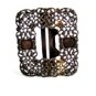 1894 Victorian Ladies Initials L.G.C. ???? Sterling Silver Belt Buckle