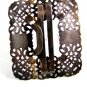 1894 Victorian Ladies Initials L.G.C. ???? Sterling Silver Belt Buckle