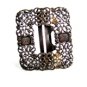 1894 Victorian Ladies Initials L.G.C. ???? Sterling Silver Belt Buckle