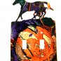 Mama & Colt Baby Horse Running Double Switch Outlet Cover Plate by LaZart