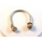 Sterling Silver Gold Ball & Club Key Chain