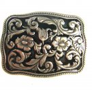 Vintage Silvertone Belt Buckle Unbranded 62915
