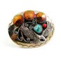 Southwest Handcrafted American Eagle 3 Pennys Turquoise Belt Buckle USA