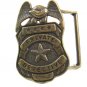 Vintage Brass Private Detective Belt Buckle 10242013