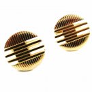True Vintage Mid Century Goldtone Classy Cufflinks by Swank 100714c
