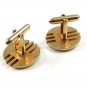 True Vintage Mid Century Goldtone Classy Cufflinks by Swank 100714c