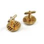 True Vintage Mid Century Goldtone Classy Cufflinks by Swank 100714c
