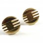 True Vintage Mid Century Goldtone Classy Cufflinks by Swank 100714c