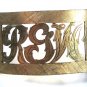 Vintage Handmade Goldtone Initial / Letters RGW Belt Buckle Unbranded 7715