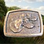 Vintage 1975 Bergamont Dog Made in USA Belt Buckle