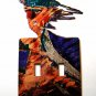 Howling Wolf Double Light Switch Cover Plate by LaZart 02161511111V