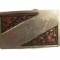 Vintage Working Cowboy Silvertone & Copper Belt Buckle Unbranded 71215