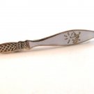 Siam Sterling White Niello Dancer Lady Dagger Tie Clasp - a
